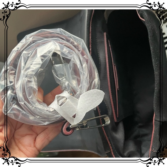 Vintage Circa 2003 Zara Vegan Suede Satchel w Shoulder Strap - Picture 6 of 7